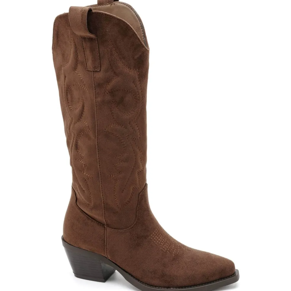 Lara dame støvler 7689A - Olive