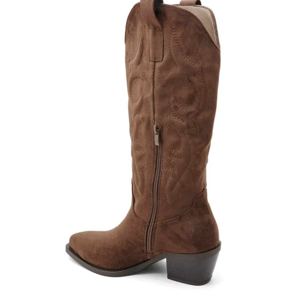 Lara dame støvler 7689A - Olive