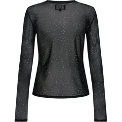 LIBERTÉ dame bluse MESH - BLACK GOLD DOT