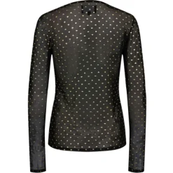 LIBERTÉ dame bluse MESH - BLACK GOLD HEART