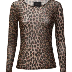 LIBERTÉ dame bluse MESH - LUX LEO BORDEAUX HEART