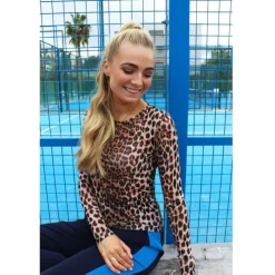 LIBERTÉ dame bluse MESH - LUX LEO BORDEAUX HEART