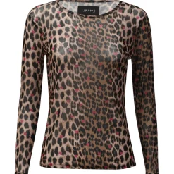 LIBERTÉ dame bluse MESH - LUX LEO RASBERRY HEART