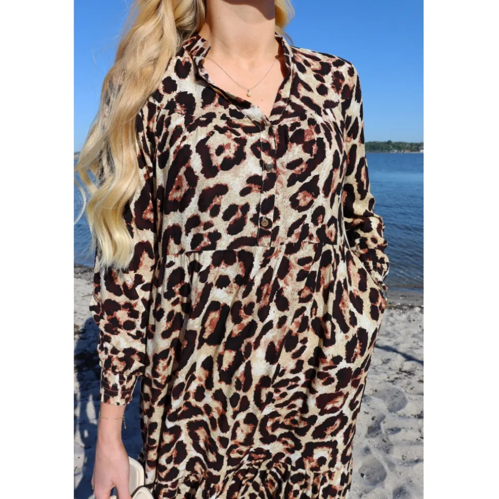 Liberté dame kjole Mag 22053 - Brown Leo