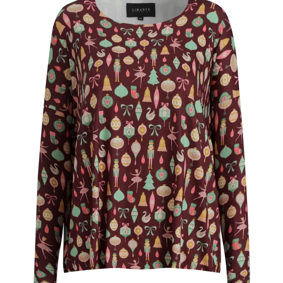 Liberté dame top ALMA - 9504 - BALLERINA BORDEAUX