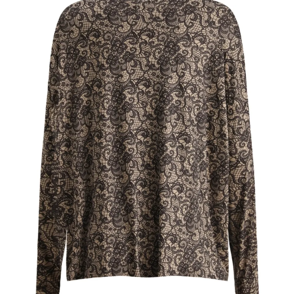 Liberté dame top ALMA - 9504 - Mocca Brown Lace