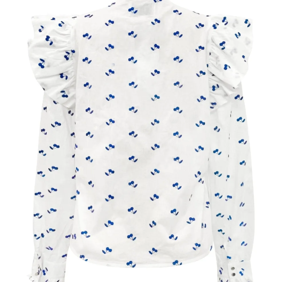 LIBERTE dame bluse HEATHER 22165 - WHITE BLUE CHERRY