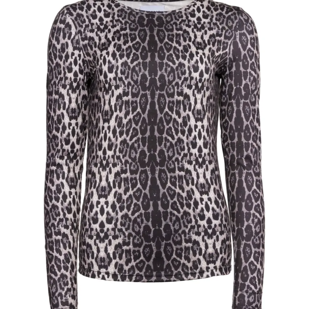 LIBERTE dame bluse LOTUS - Grey Black Leo