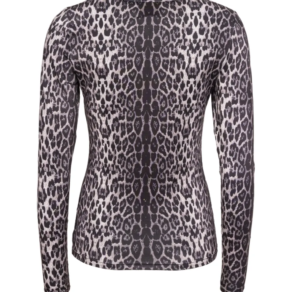 LIBERTE dame bluse LOTUS - Grey Black Leo