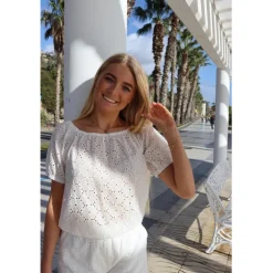 Liberte dame bluse REBEKKA 21714 - White