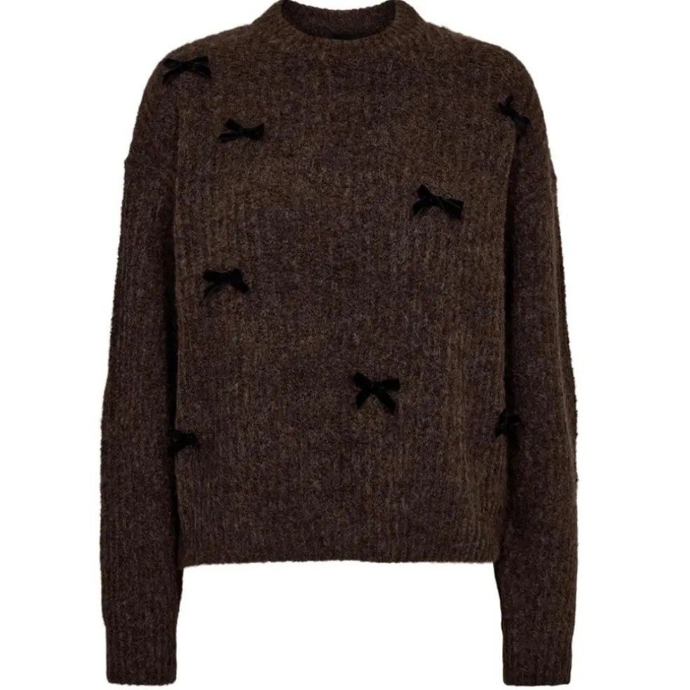 LIBERTE dame strik FRO BOW - BROWN BLACK BOW