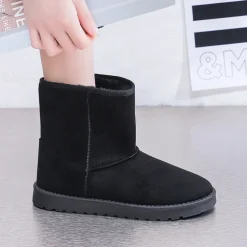 Lina dame bamsestøvle 6417 - Black