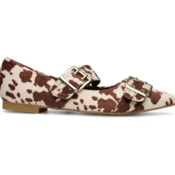 Livia dame ballerina sko 9725 - Cow