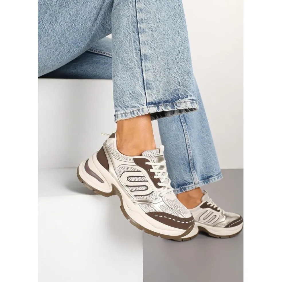 Lucia dame sneakers A-105 - Kaki