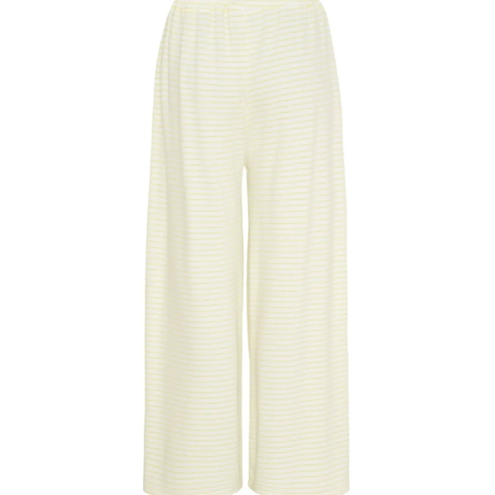 Lululia Dame Bukser LuChloe 62671 - Yellow/White