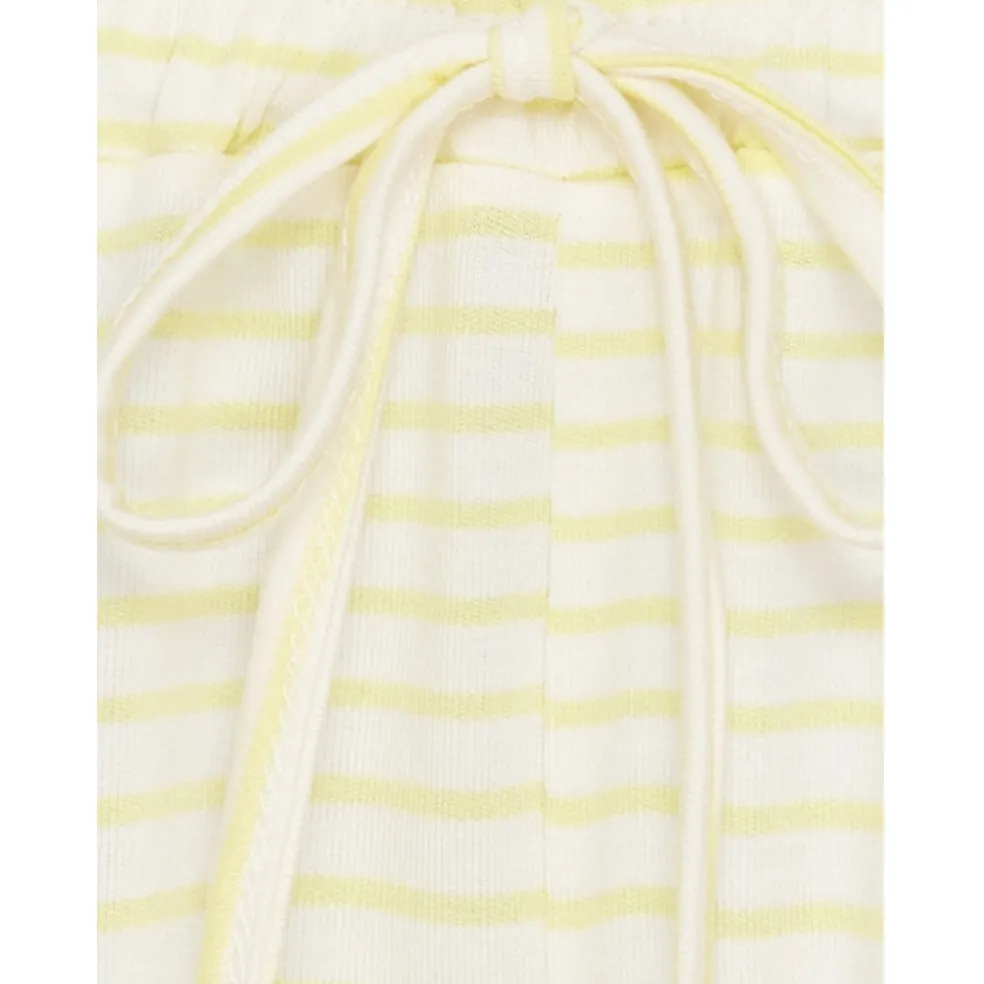 Lululia Dame Bukser LuChloe 62671 - Yellow/White