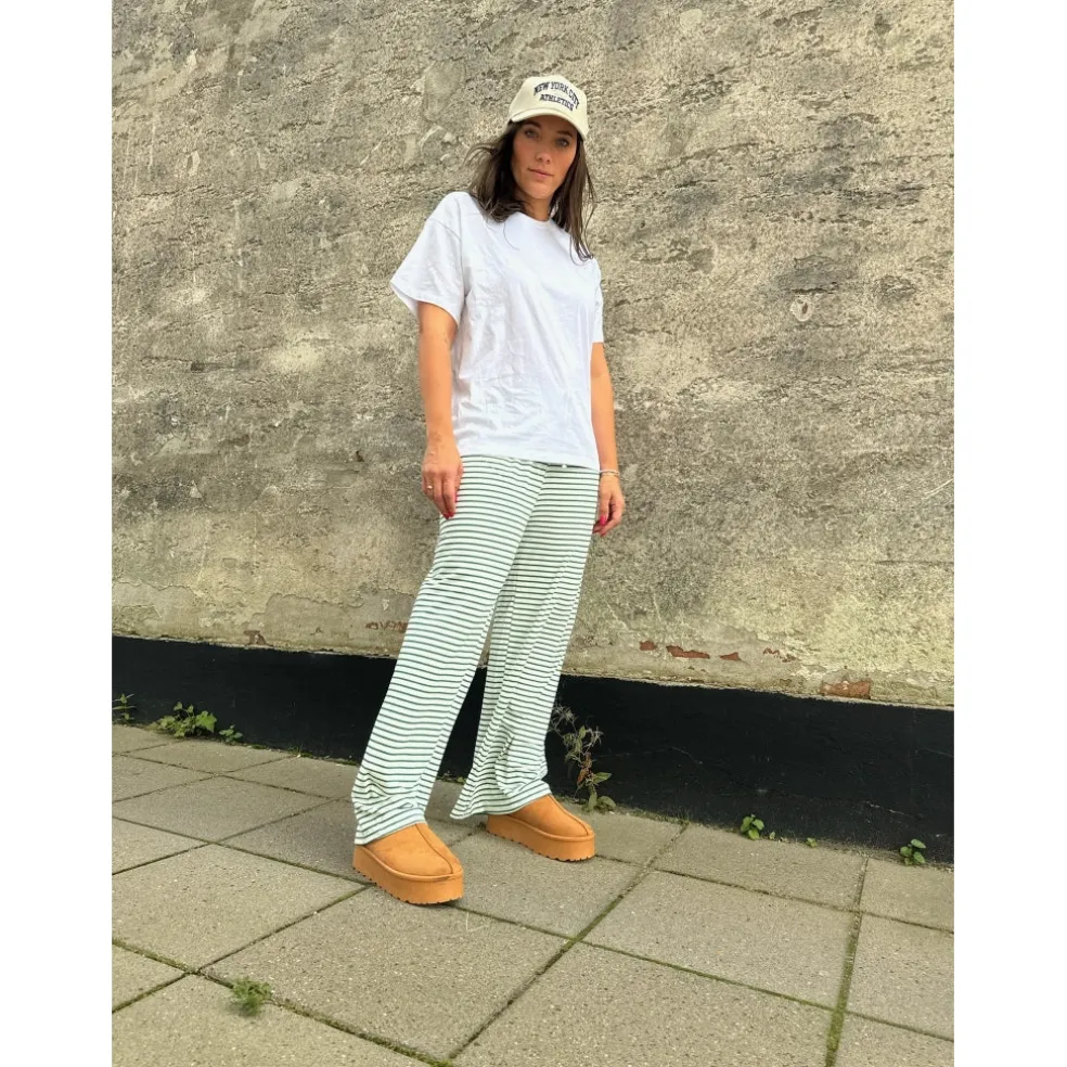 Lululia Dame Bukser LuChloe 62671 - Green/White