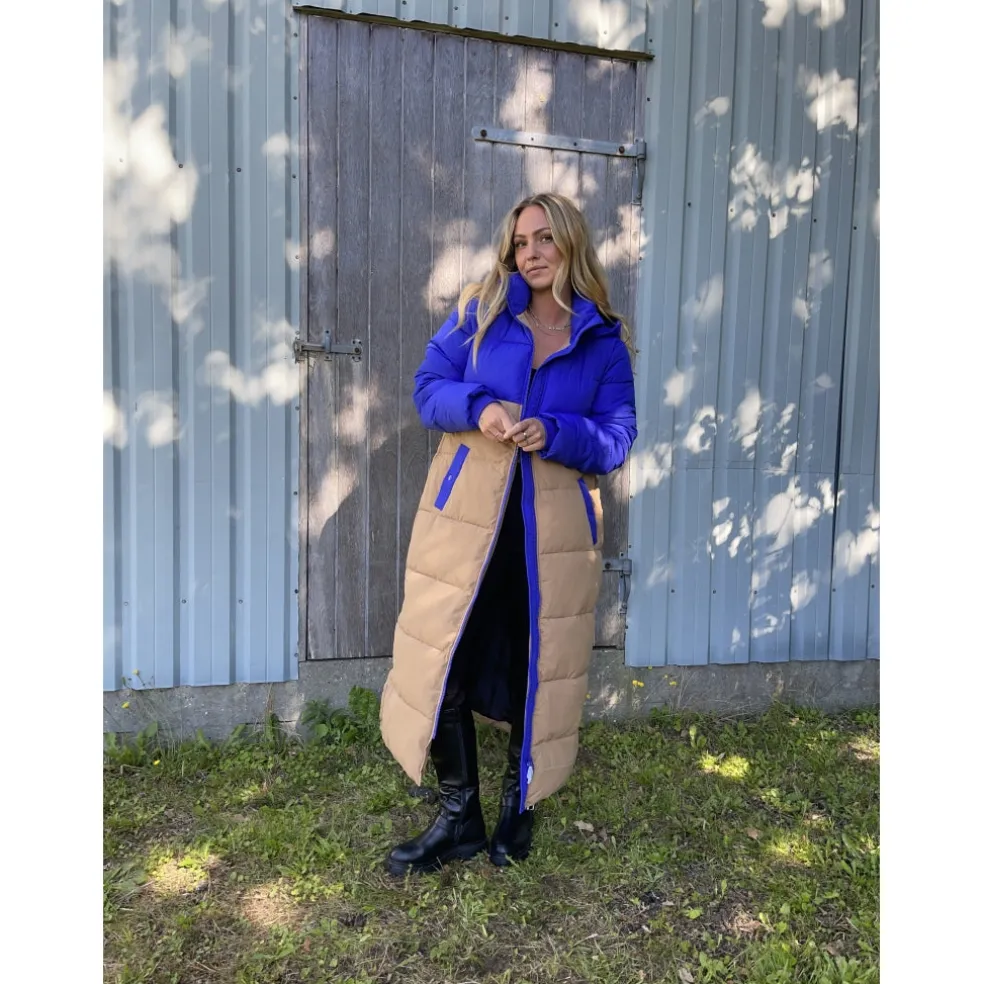 LULULIA dame Clara Long Puffer - Tigers Eye