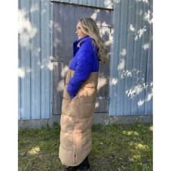 LULULIA dame Clara Long Puffer - Tigers Eye