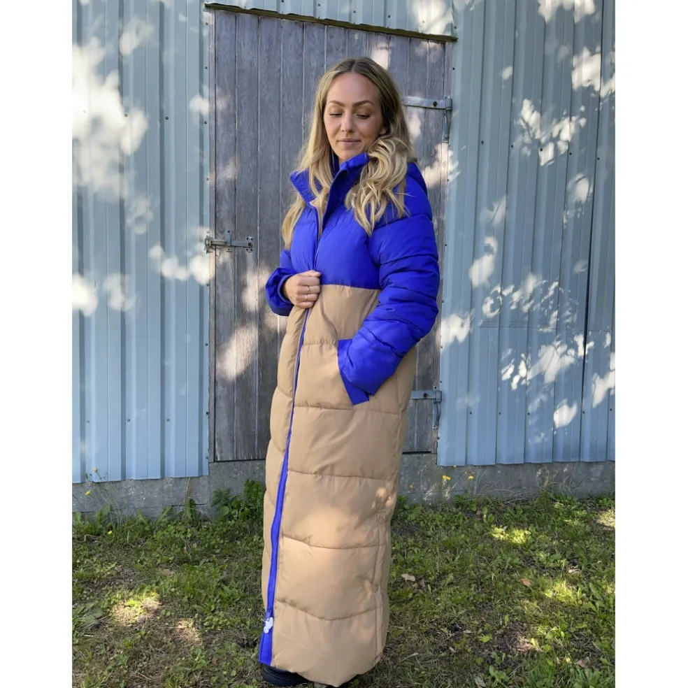 LULULIA dame Clara Long Puffer - Tigers Eye