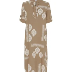 Lululia Dame Kjole LuEva 94198 - Tabacco/Beige