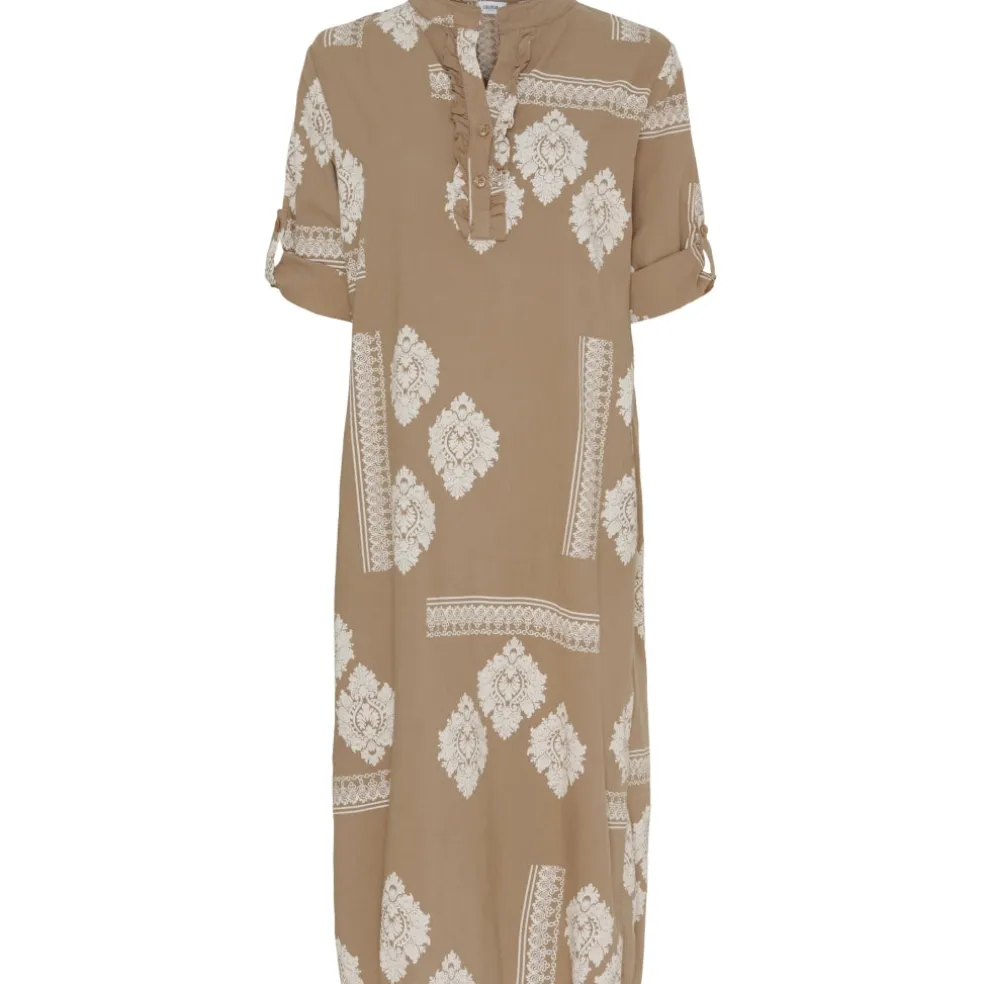 Lululia Dame Kjole LuEva 94198 - Tabacco/Beige