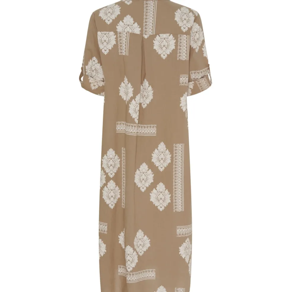 Lululia Dame Kjole LuEva 94198 - Tabacco/Beige