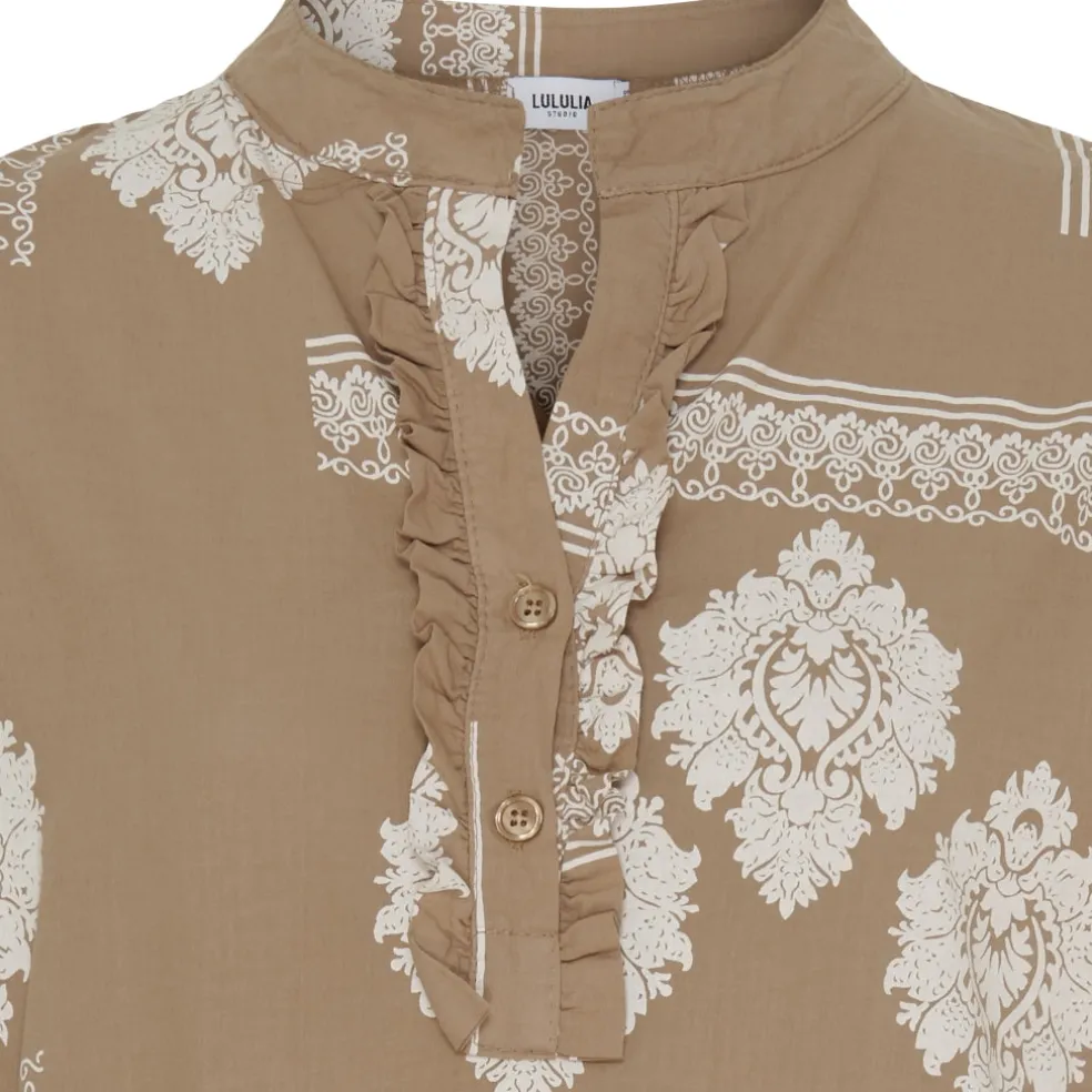 Lululia Dame Kjole LuEva 94198 - Tabacco/Beige