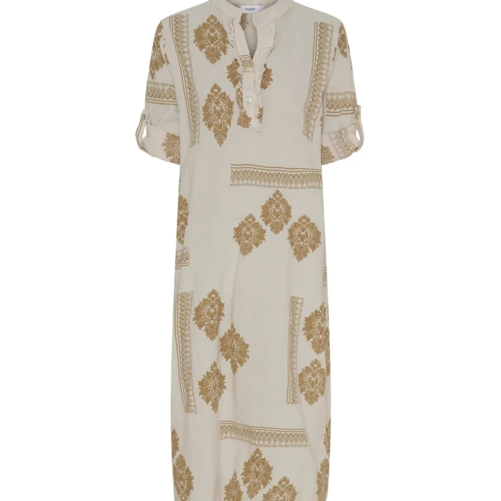 Lululia Dame Kjole LuEva 94198 - Camel/Beige