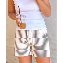 Lululia Dame Shorts LUSELMA 62781 - Noce/White