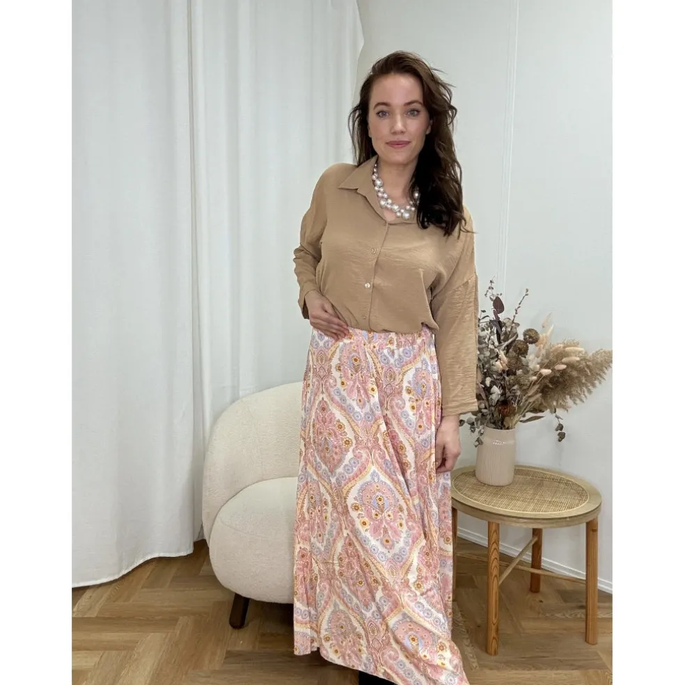 Lululia Dame Skjorte LuAnna 2002 - Camello