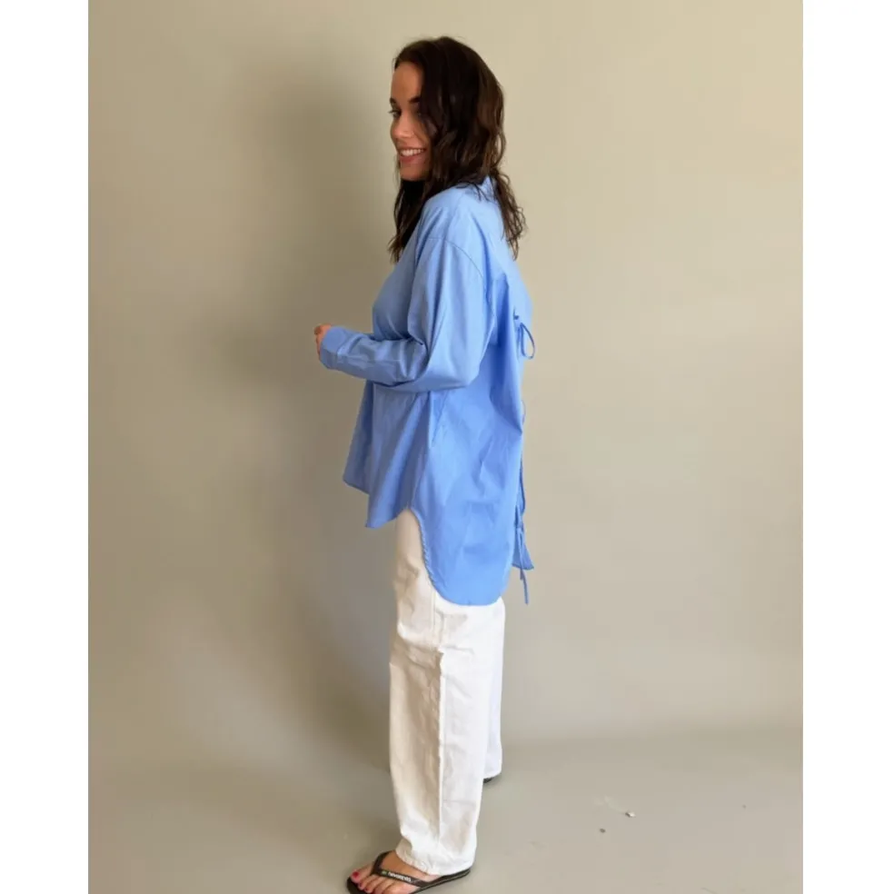 Lululia Dame Skjorte LuVanessa 7178 - Celeste