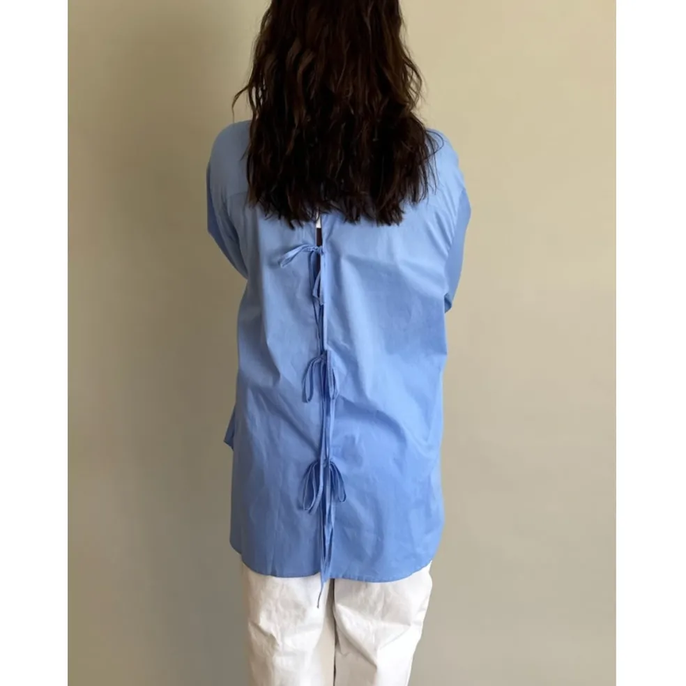 Lululia Dame Skjorte LuVanessa 7178 - Celeste