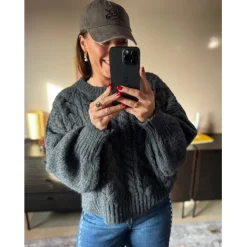 Lululia Dame Strik LuThilde 8187 - DarkGreyZ1060