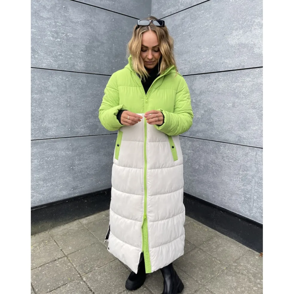 LULULIA EXTRA LONG PUFFER JACKET 12224702 - Moonbeam