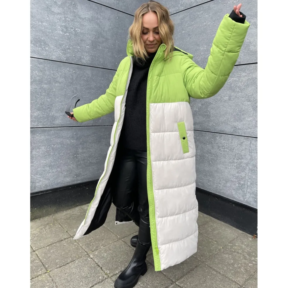 LULULIA EXTRA LONG PUFFER JACKET 12224702 - Moonbeam