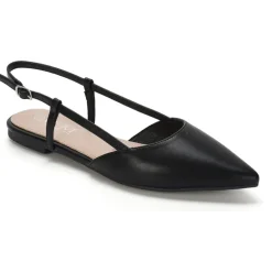 Maelle dame slingback ballerina sko BS-8 - Black