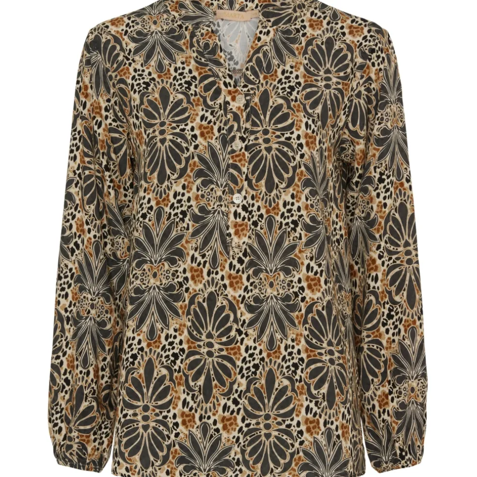 Marta du Chateau dame bluse MdcChristelle 6453 - Grigio7427