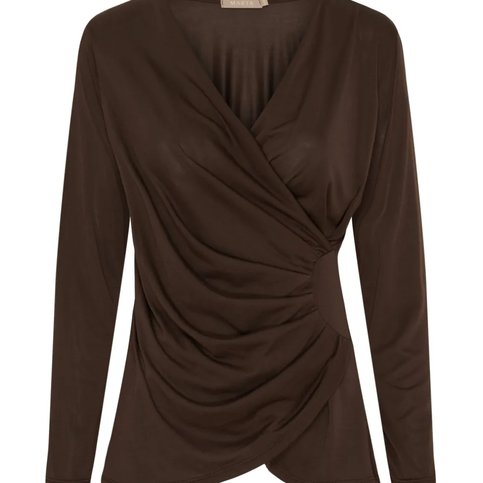 Marta du Chateau dame bluse MdcPrimrose 6075 - Moro