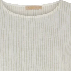 Marta Du Chateau dame bluse MdcNatalie - Panna Beige 1752 Stripe