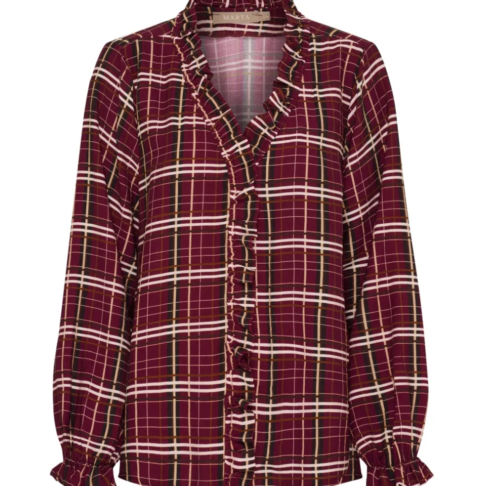 Marta du Chateau dame bluse MdcBrook 7648 - Bordeaux10882tpd