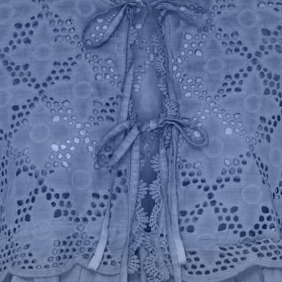 Marta Du Chateau dame bluse MdcAurora - Jeans Cold Wash