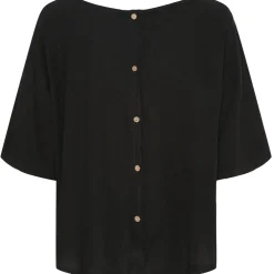 Marta Du Chateau dame bluse 83428 - Black New