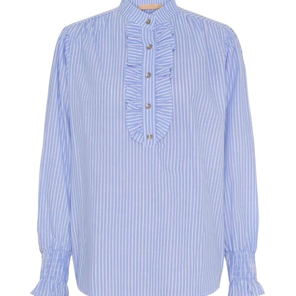 Marta du Chateau dame bluse MdcMargaux 6811 - Celeste