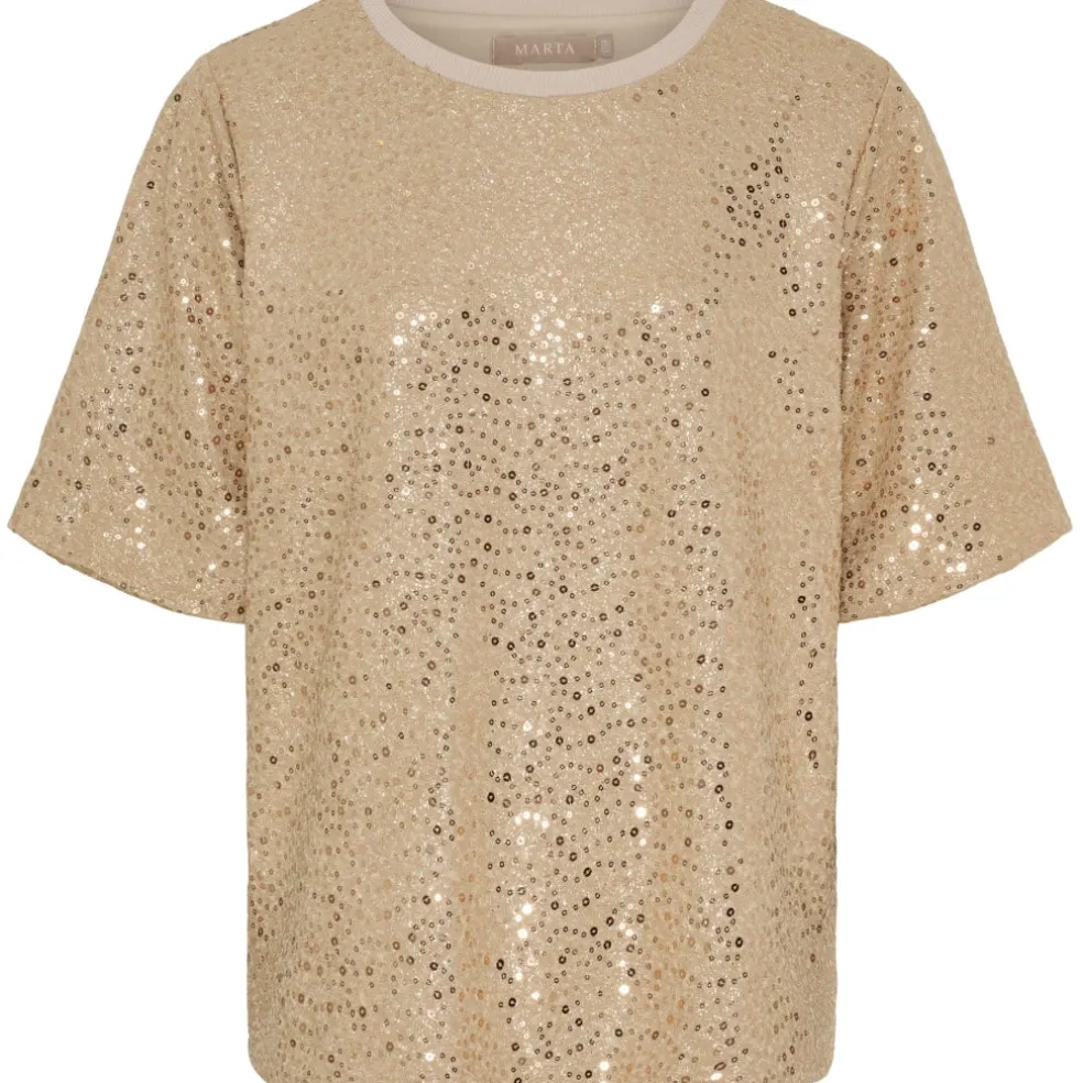 Marta du Chateau dame bluse MdcNynne 7693 - Champagne