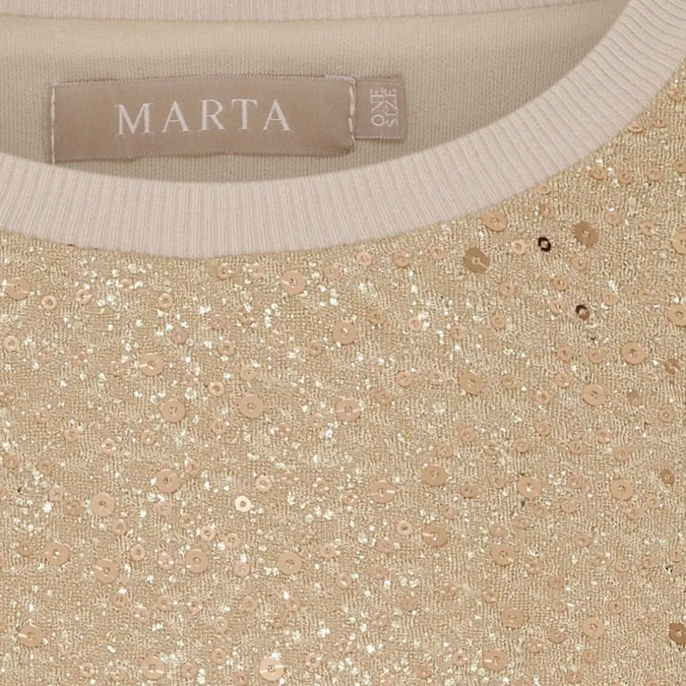 Marta du Chateau dame bluse MdcNynne 7693 - Champagne