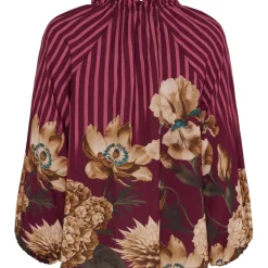 Marta du Chateau dame bluse MdcOctavia 003B - Bordeaux6022