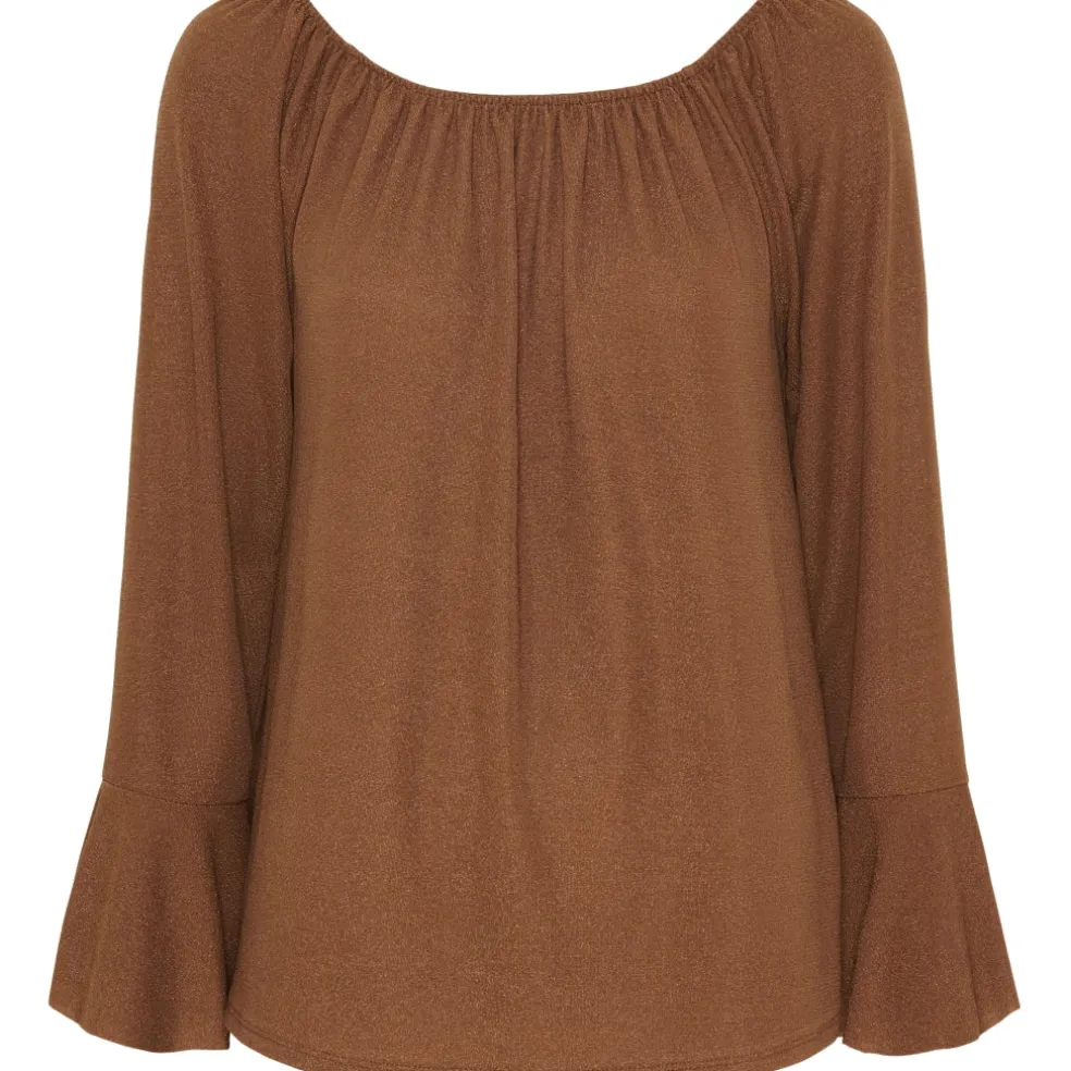 Marta Du Chateau dame bluse mdcAlexandra 6139 - Tabacco