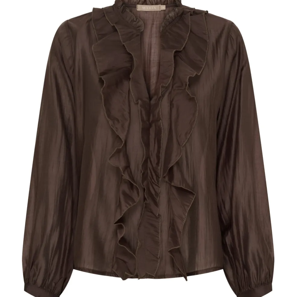 Marta du Chateau dame bluse MdcNaira 58221M - Moro