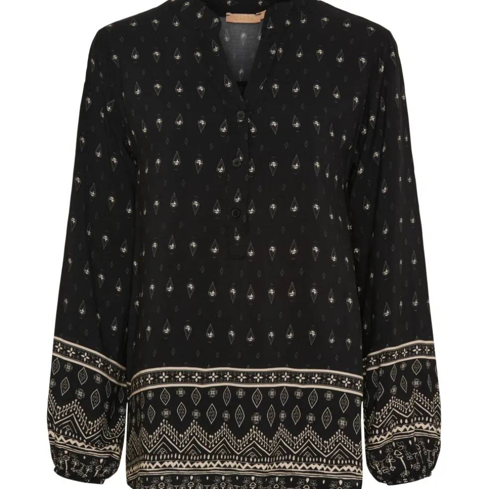 Marta du Chateau dame bluse MdcChristelle 6453 - Black1943tps